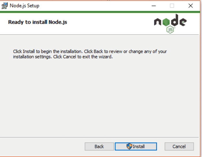 installasi nodejs dengan panduan gambar