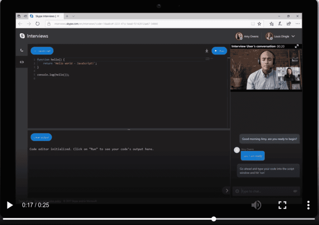 Skype Memperkenalkan Fitur Barunya “Interviews” Untuk Developer Menggunakan Real-time Code Editor